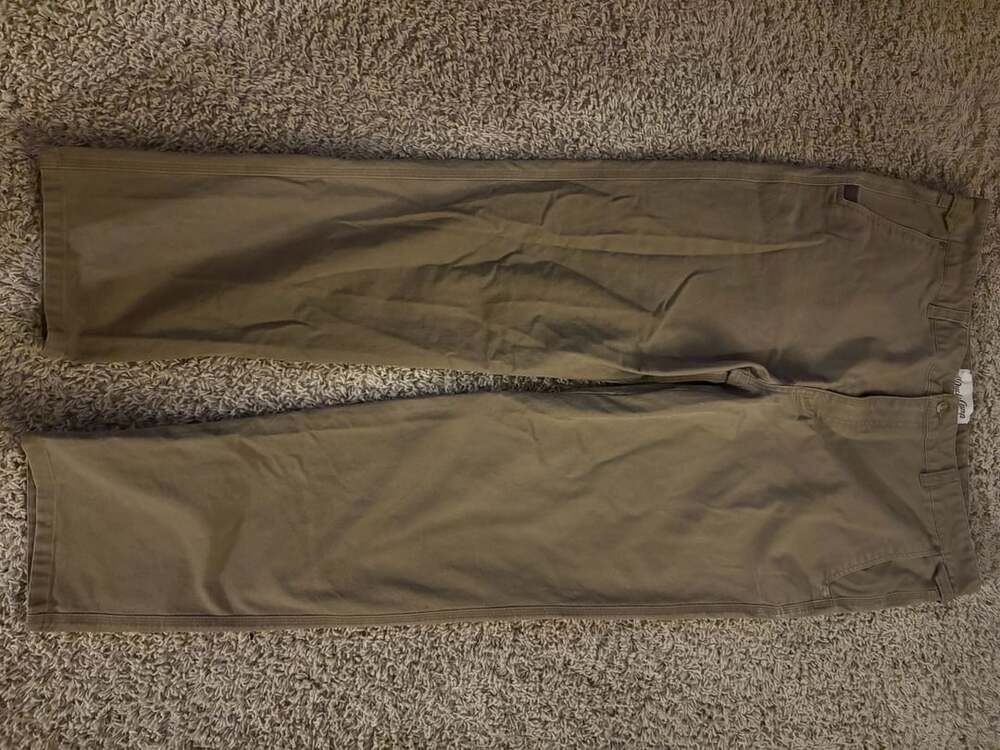 Duck Camp Cordura Canvas Utility Work Pants Mens 42 T Brown Outdoor Hiking